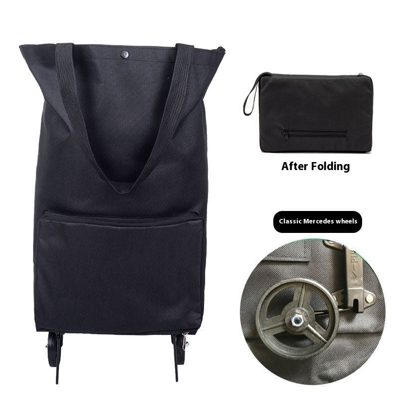 Hand-pulled Shopping Cart Folding Handbag