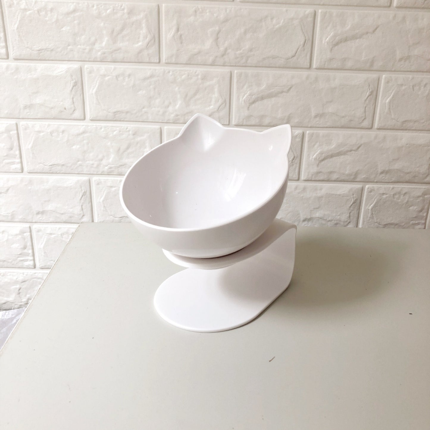 Inclined Food Cat/Dog Oblique Mouth Transparent Pet Bowl
