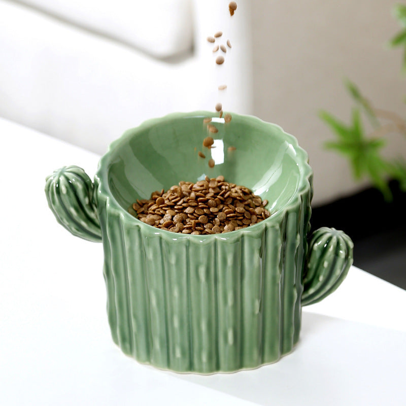 Ceramic High-Leg Cat Bowl, Dog Bowl