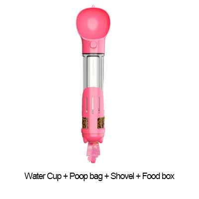 3 In 1 Poop Dispenser Puppy Pet Travel Drinking Bowls