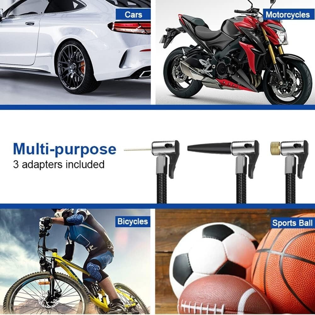 Portable Electric Inflator 150PSI Cordless Electric Ball Inflator Rechargeable Bicycle Air Inflator With Digital LED Display