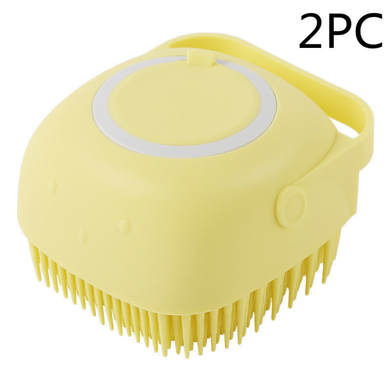 Silicone Dog Bath Massage Shampoo Cleaning Brush
