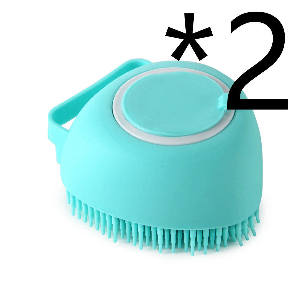 Silicone Dog Bath Massage Shampoo Cleaning Brush