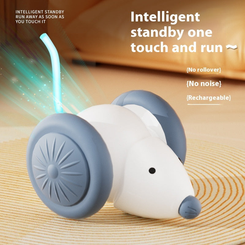 Cat Toy Electric Mouse Car - Automatic Teaser With Intelligent Obstacle Avoidance