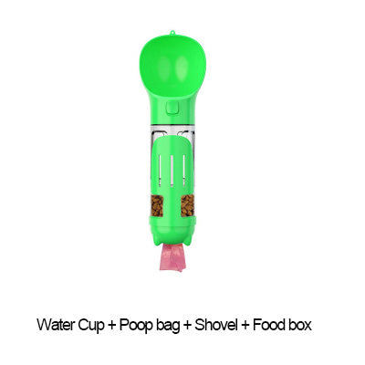 3 In 1 Poop Dispenser Puppy Pet Travel Drinking Bowls