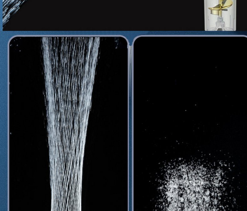 Supercharged Shower Head Twin-turbo