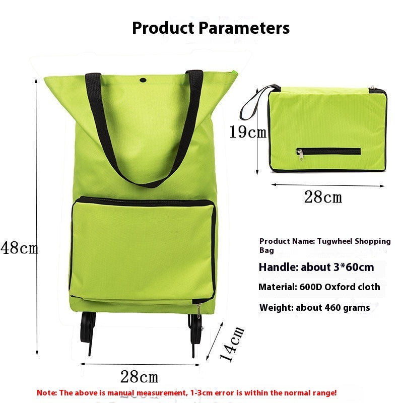 Hand-pulled Shopping Cart Folding Handbag