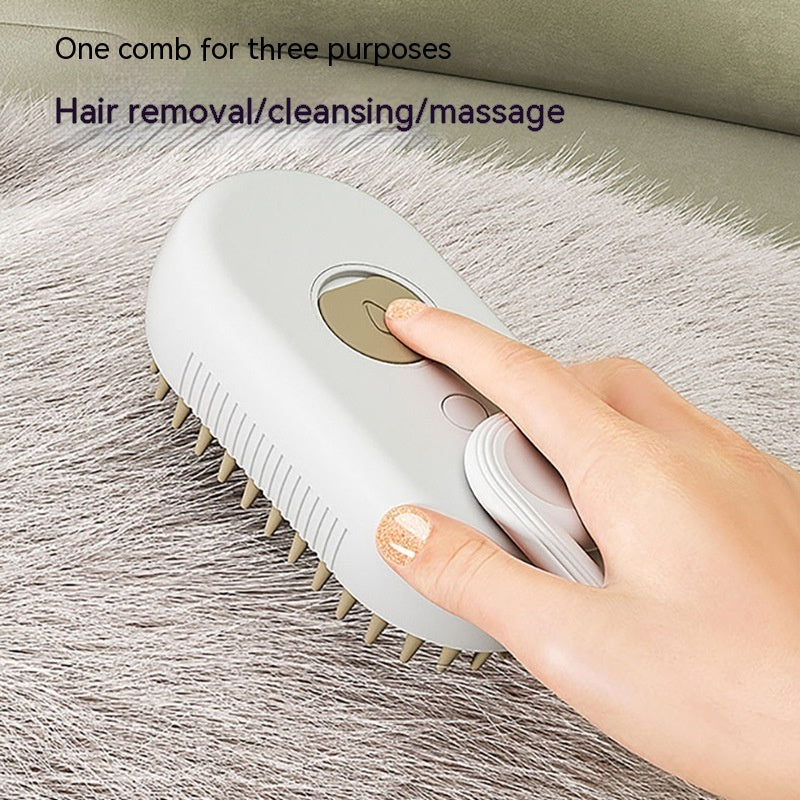 3 In 1 Electric Spray Cat Hair Brushes For Massage Pet Grooming