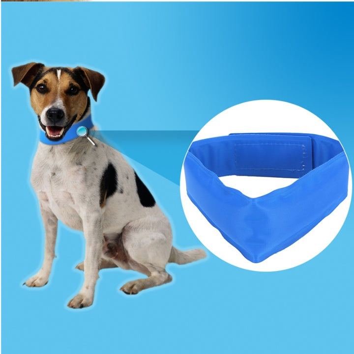 New Pet Cooling Bib Summer Cool Ice Pad Collar