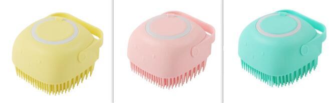 Silicone Dog Bath Massage Shampoo Cleaning Brush