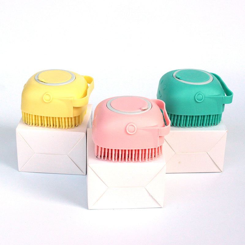 Silicone Dog Bath Massage Shampoo Cleaning Brush