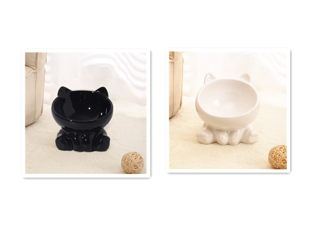 Ceramic Cat Bowl Cat Bowl / Oblique Mouth Dog Bowl