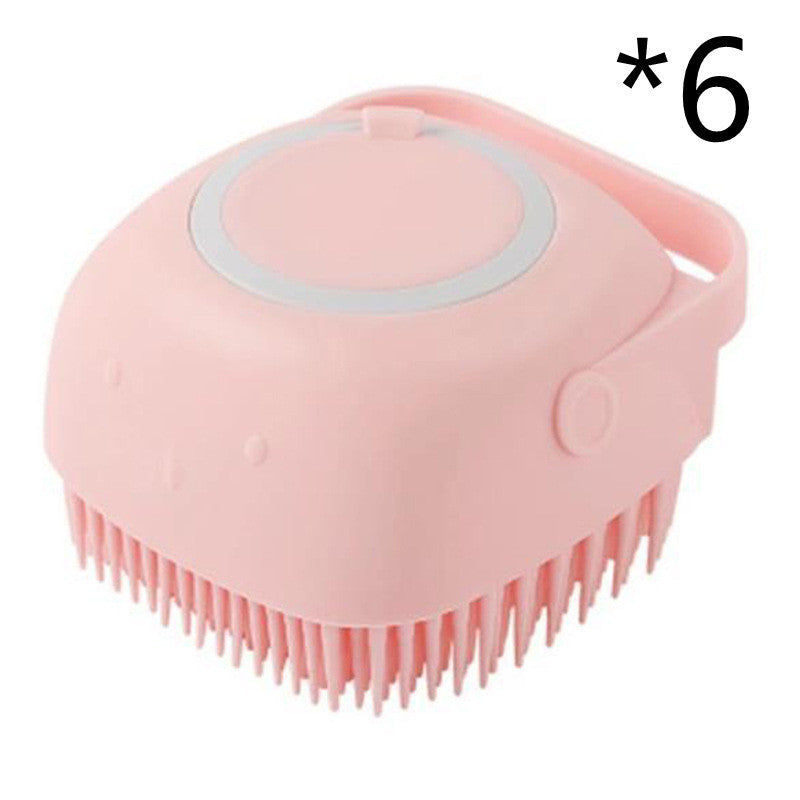 Silicone Dog Bath Massage Shampoo Cleaning Brush