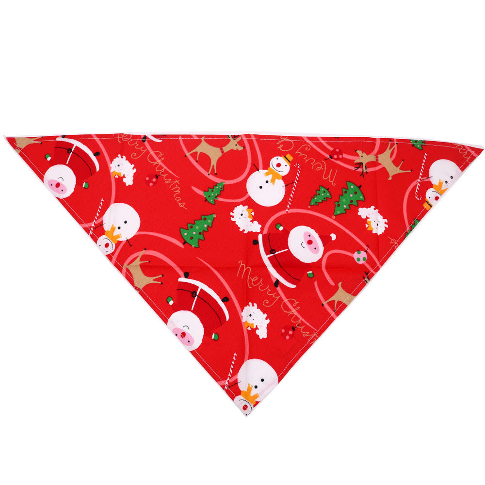 Pet Christmas Triangular Bandanna