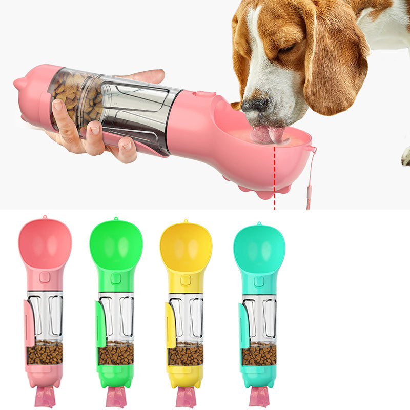 3 In 1 Poop Dispenser Puppy Pet Travel Drinking Bowls