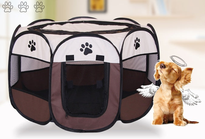 Folding Octagonal Cat And Dog Kennel