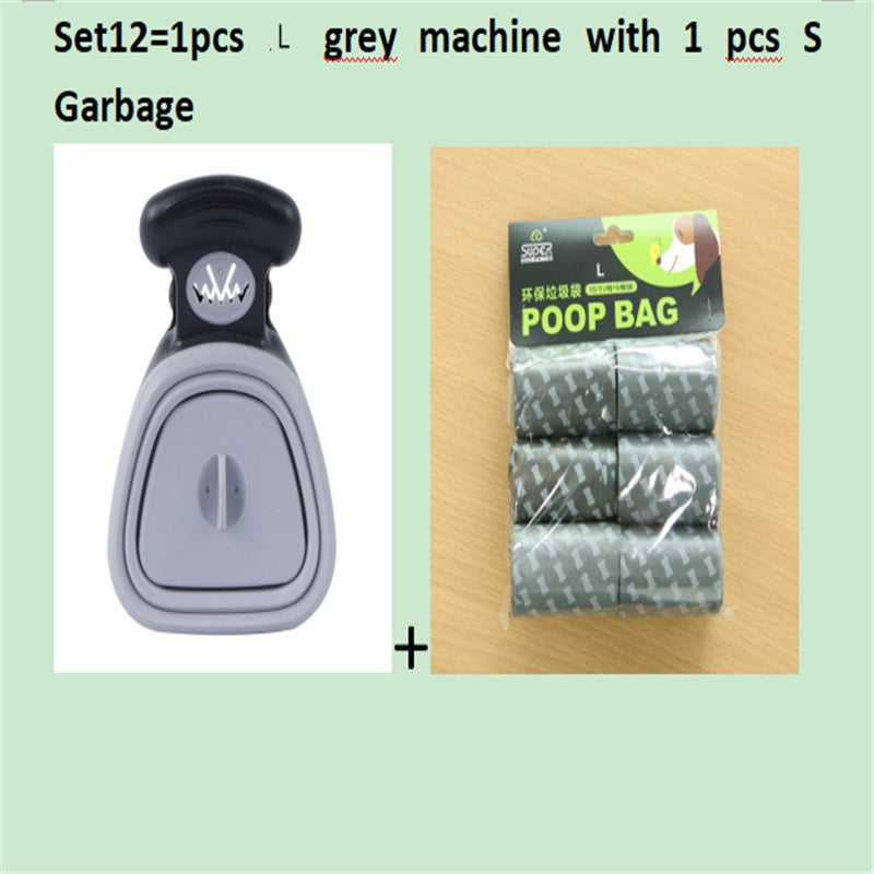 Foldable Pooper Scooper With 1 Roll Decomposable bags