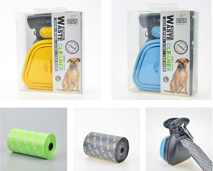 Foldable Pooper Scooper With 1 Roll Decomposable bags