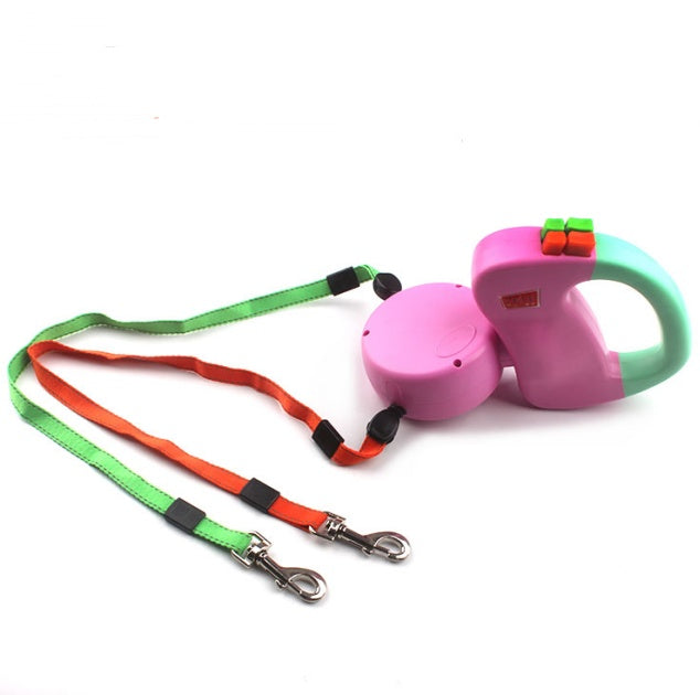 Retractable Dual  Dog  Leash