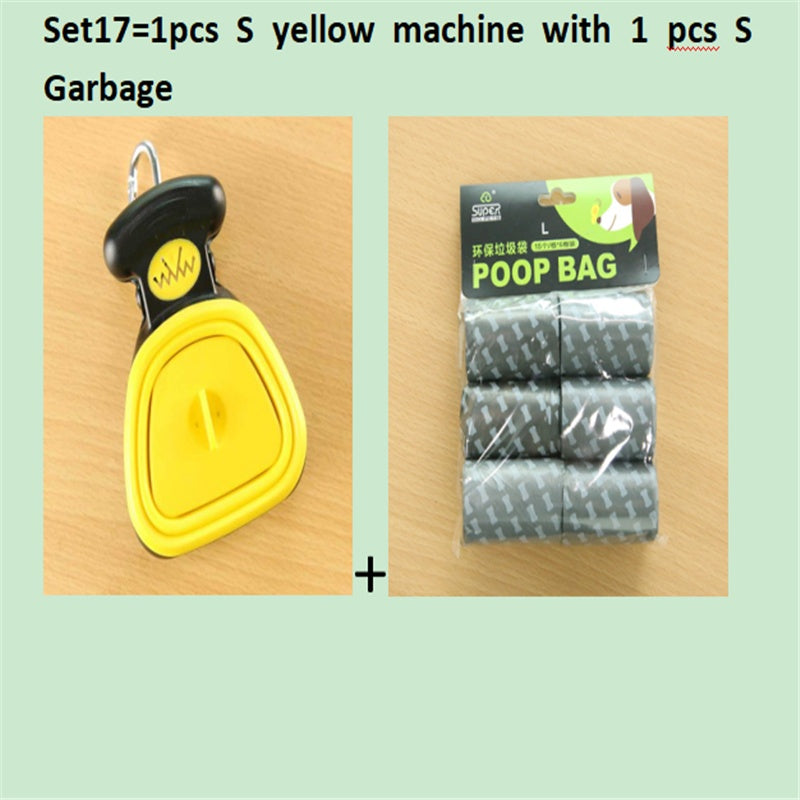 Foldable Pooper Scooper With 1 Roll Decomposable bags