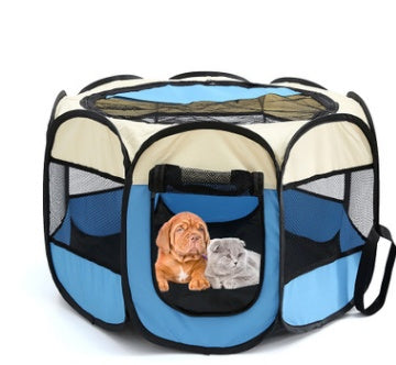 Folding Octagonal Cat And Dog Kennel