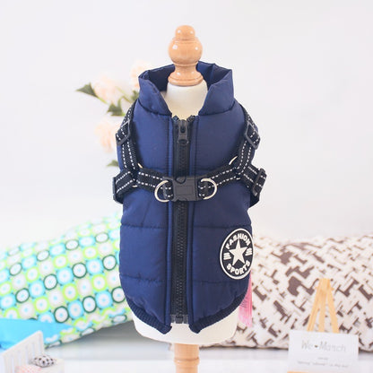 Waterproof Dog Winter Dog Coat With Harness