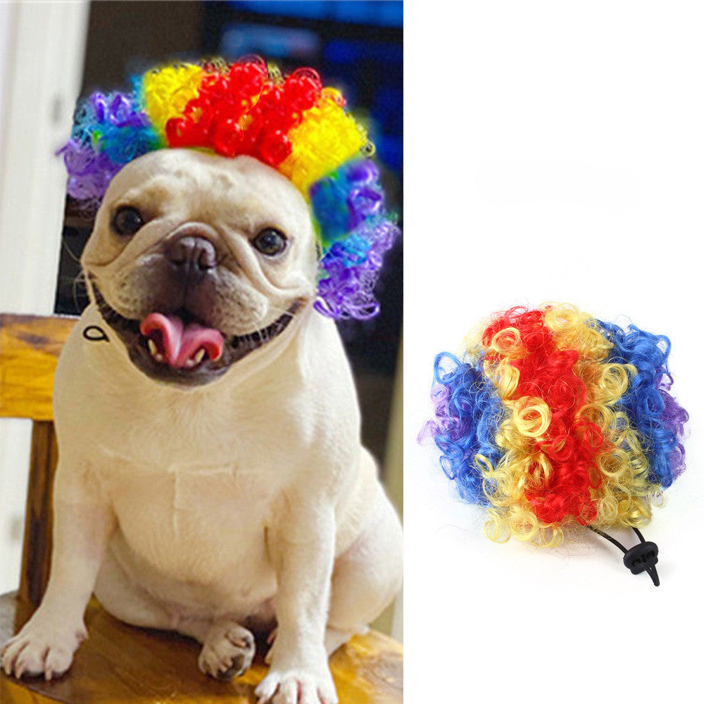 Halloween Christmas Pet Wig Pet Hair Accessories