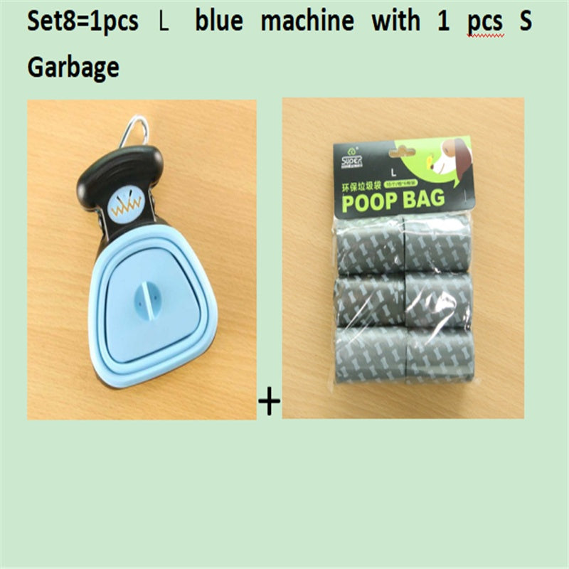 Foldable Pooper Scooper With 1 Roll Decomposable bags