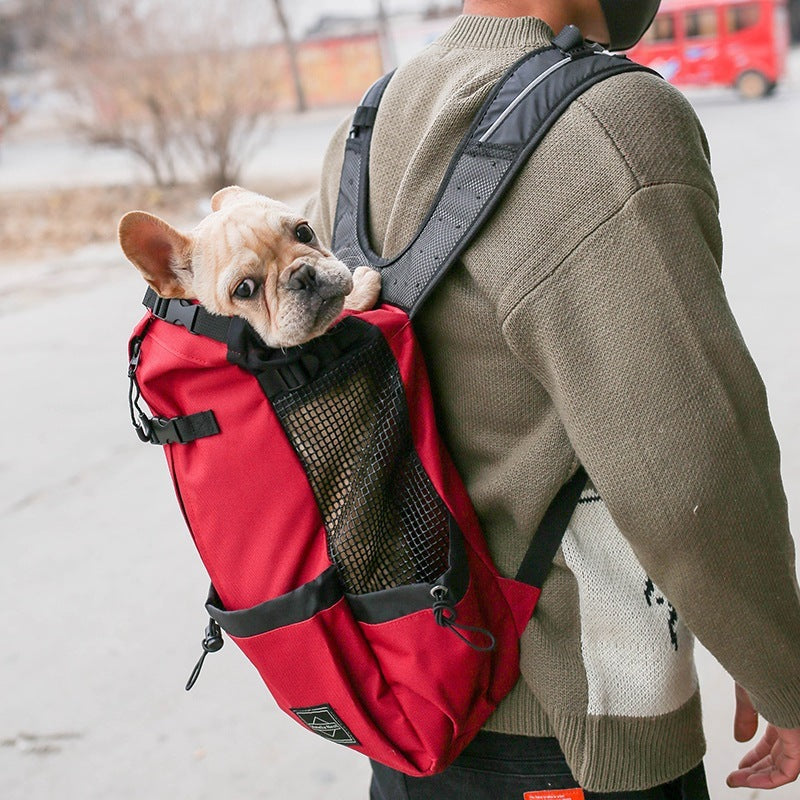 Backpack Double Shoulder Portable Travel Backpack Dog Carrier