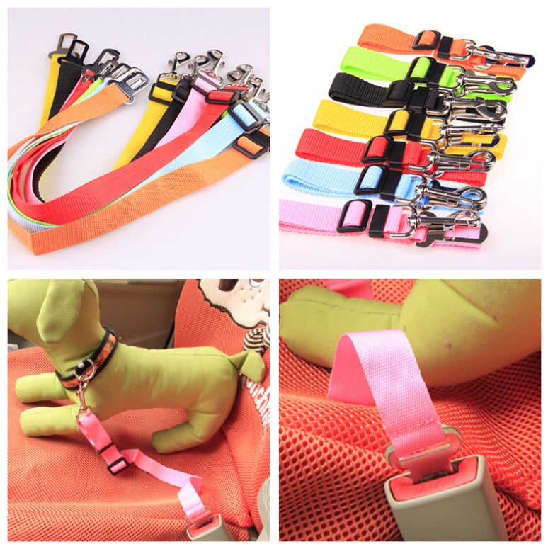 Fixed Strap Polyester Dog Seat Belt Restraint