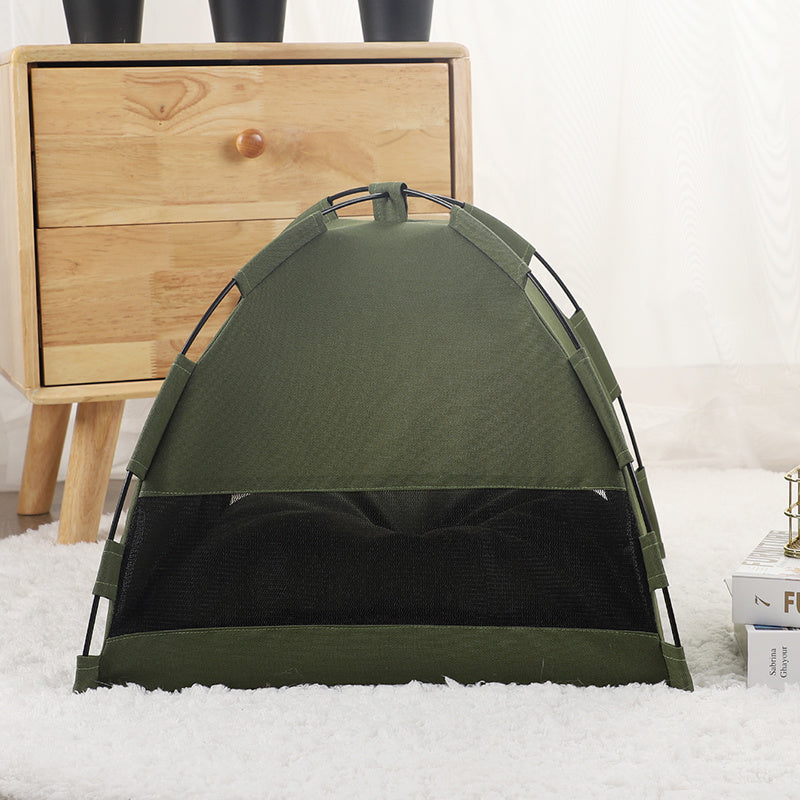 Cat Tent Cooling Mat Camping  Bed With Cushion