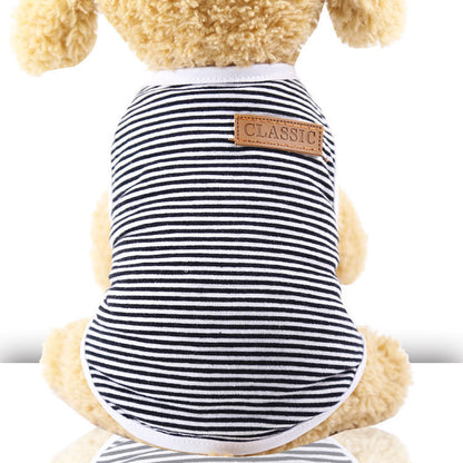 Dog Clothes Cat Clothes Pet Cotton Striped Vest