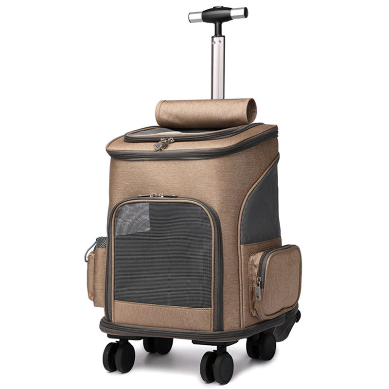 Traveling Cat Backpack With Universal Wheel/ Pet Bag