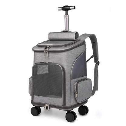 Traveling Cat Backpack With Universal Wheel/ Pet Bag