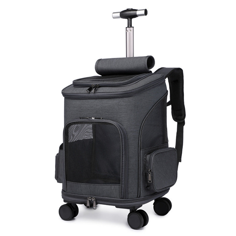 Traveling Cat Backpack With Universal Wheel/ Pet Bag