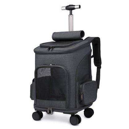 Traveling Cat Backpack With Universal Wheel/ Pet Bag