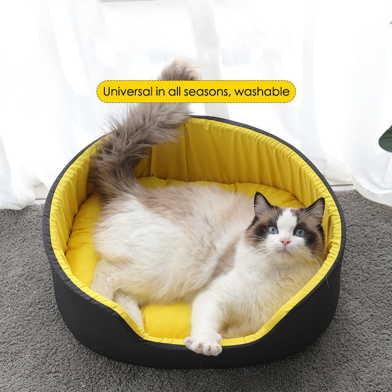 Warm and deep sleep cat/dog bed