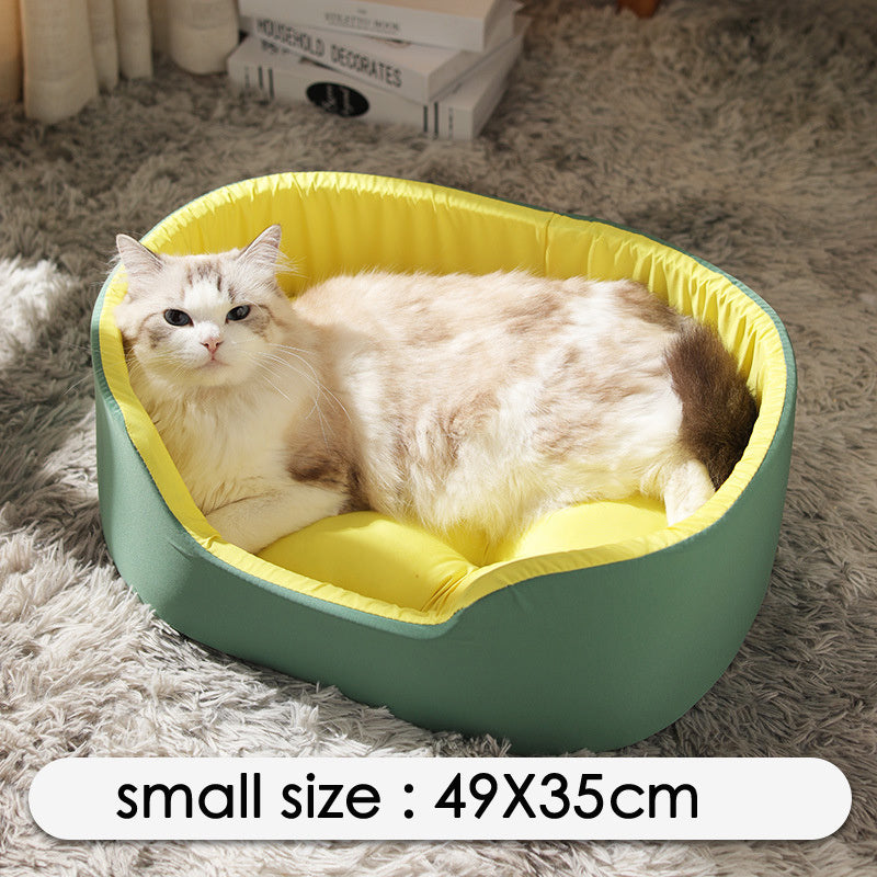 Warm and deep sleep cat/dog bed