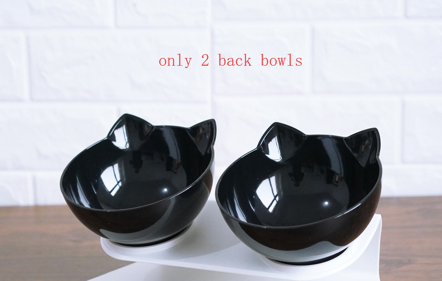 Inclined Food Cat/Dog Oblique Mouth Transparent Pet Bowl