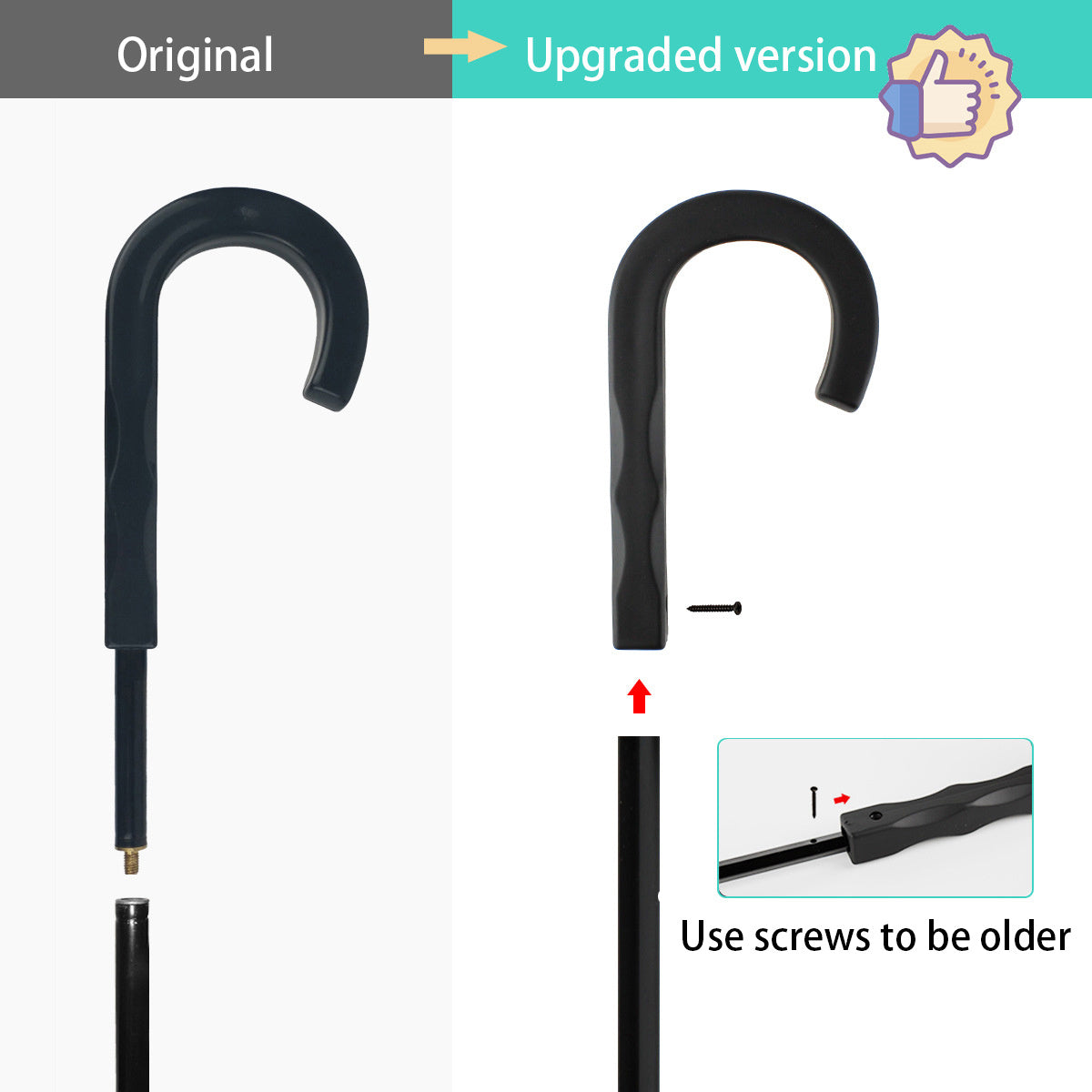 Dog's Transparent Umbrella With Chain