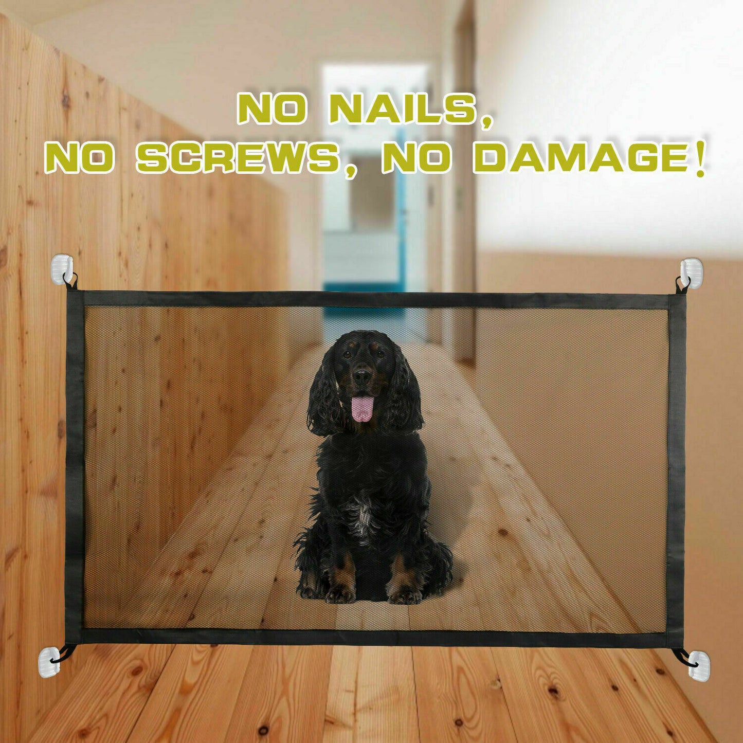 Dog Cat Baby Safety Gate Mesh Fence