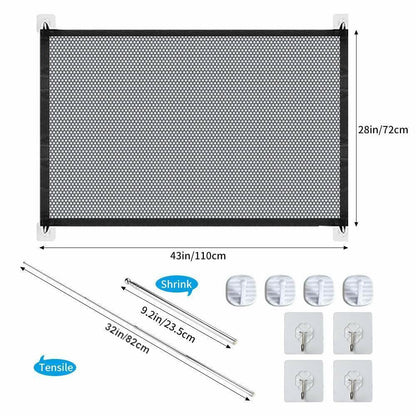 Dog Cat Baby Safety Gate Mesh Fence