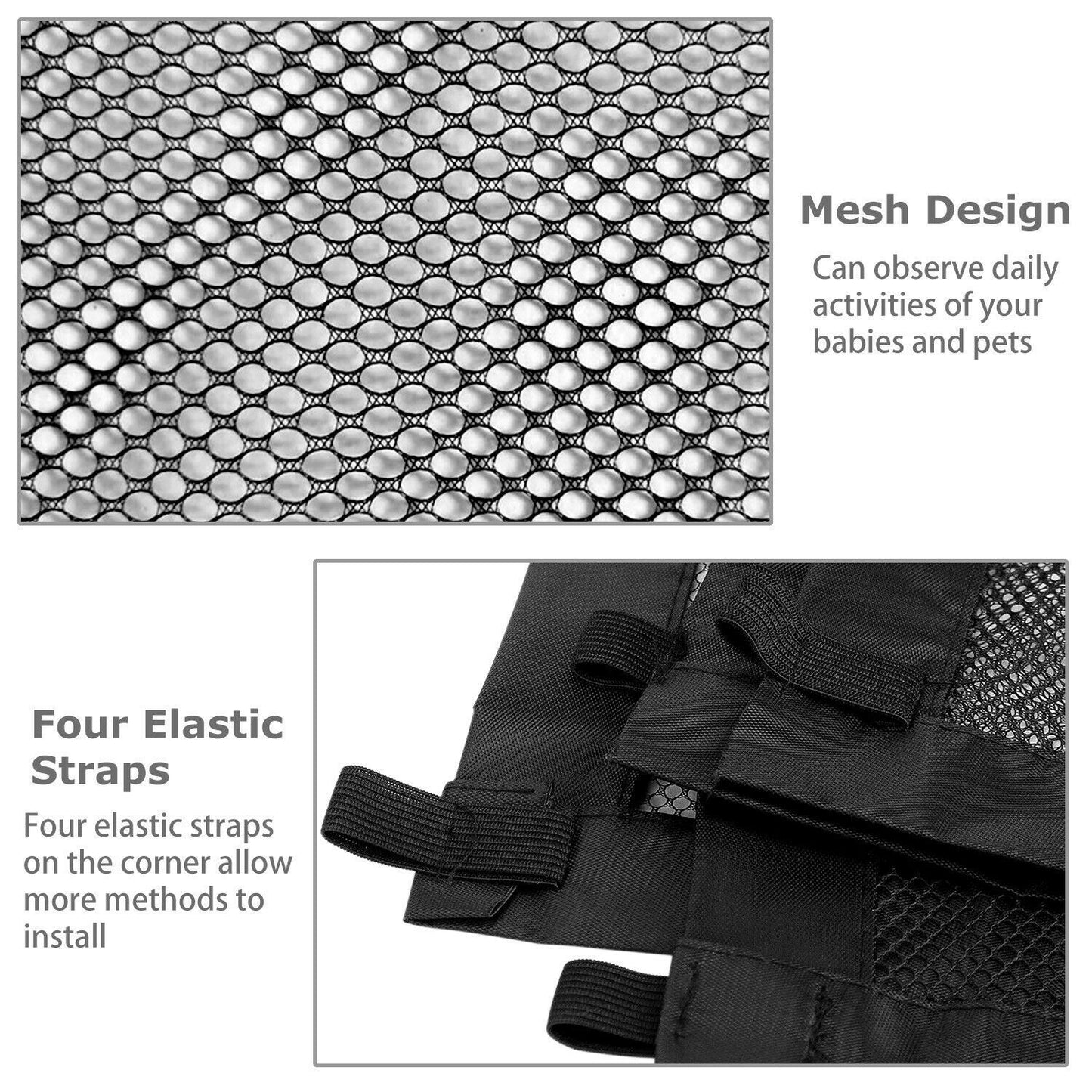 Dog Cat Baby Safety Gate Mesh Fence