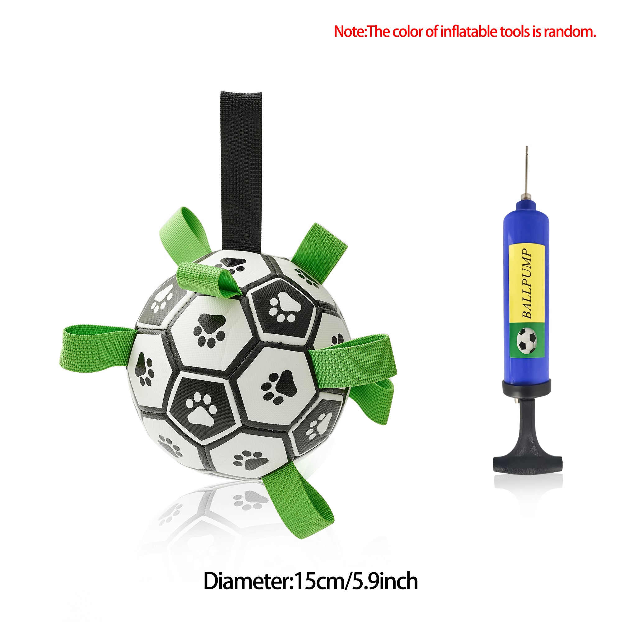 Interactive Dog Soccer Ball Inflated Training