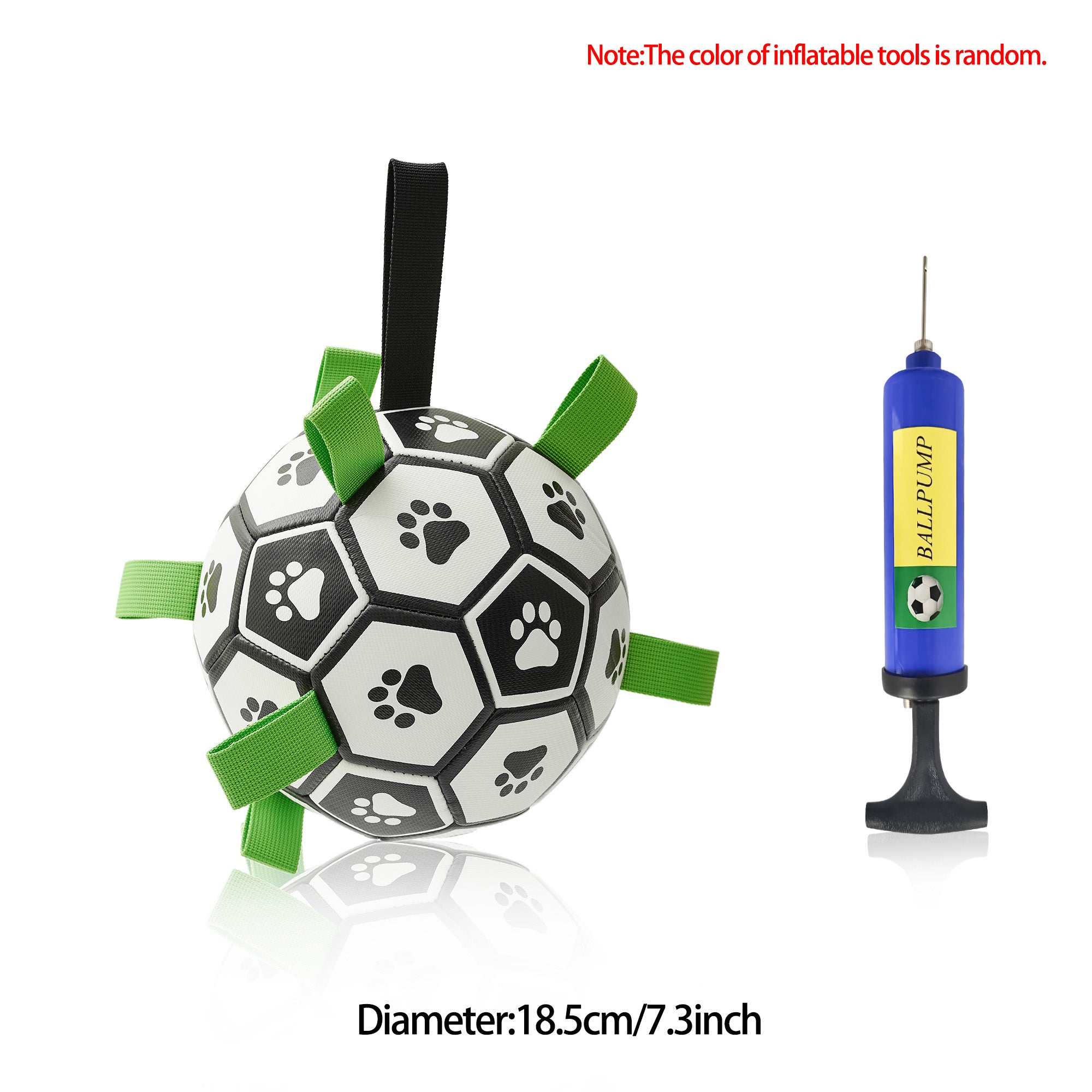Interactive Dog Soccer Ball Inflated Training