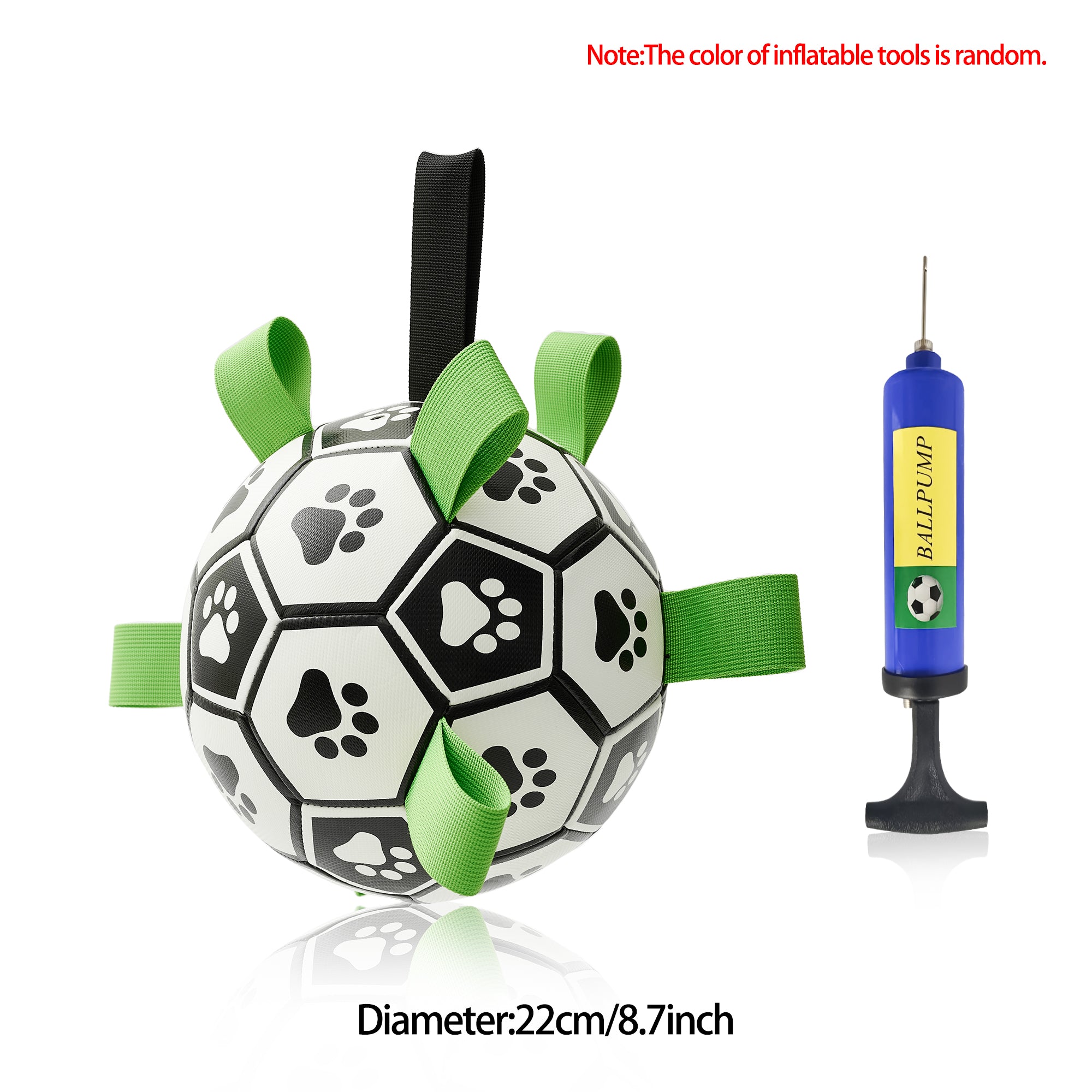 Interactive Dog Soccer Ball Inflated Training