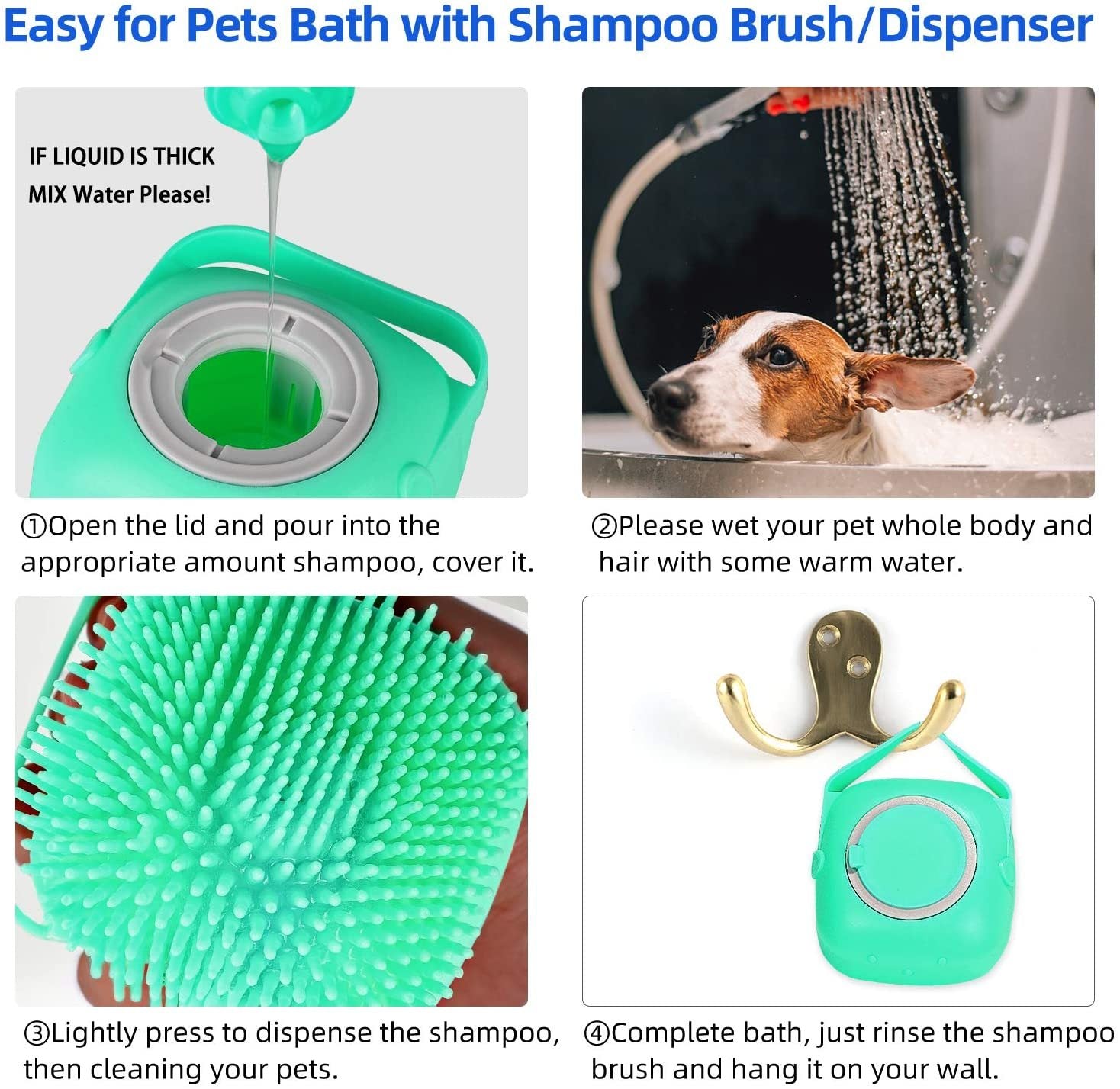 Pet Shampoo Massager