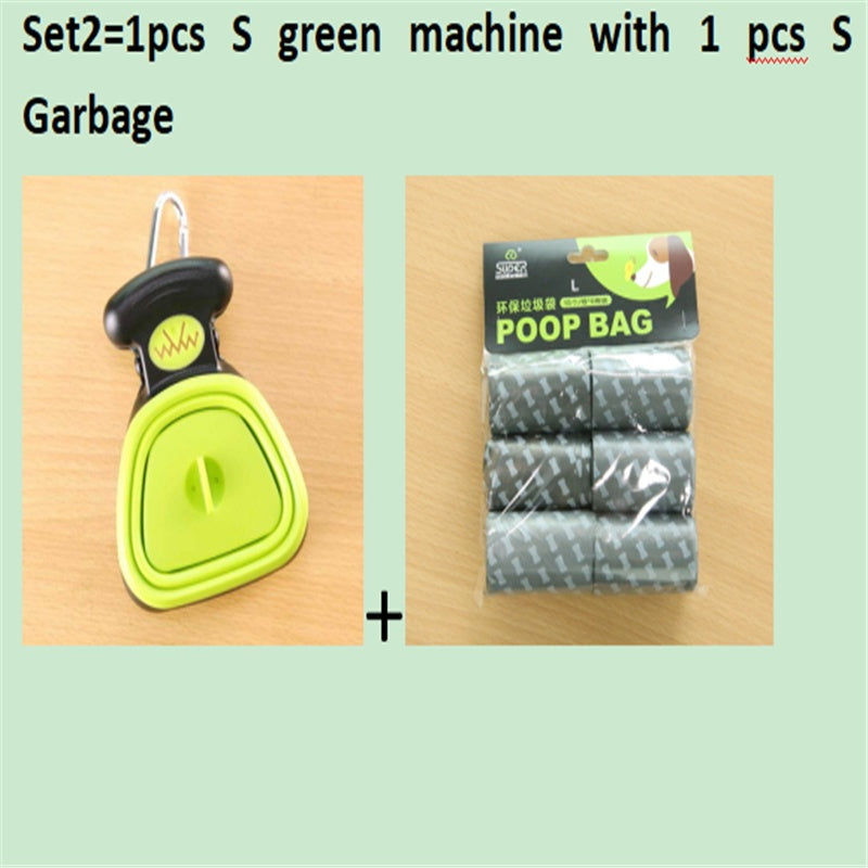 Foldable Pooper Scooper With 1 Roll Decomposable bags
