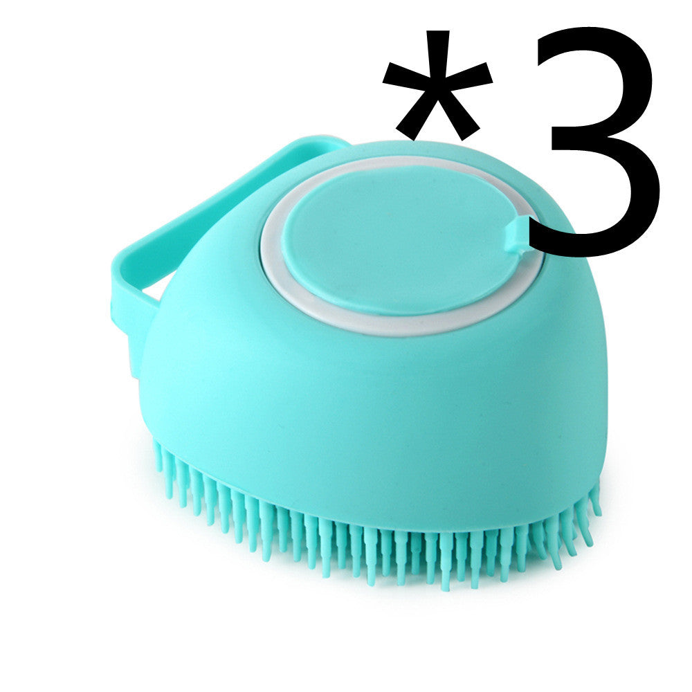 Silicone Dog Bath Massage Shampoo Cleaning Brush