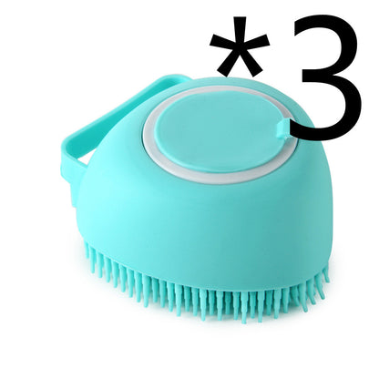Silicone Dog Bath Massage Shampoo Cleaning Brush